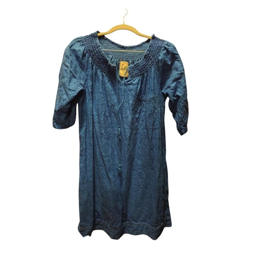 Anthropologie Women's Blue Dress